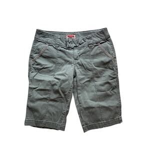 Vintage Y2K Bermuda Shorts Olive Green Women's Size Small